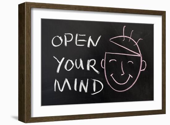 Open Your Mind-Raywoo-Framed Art Print