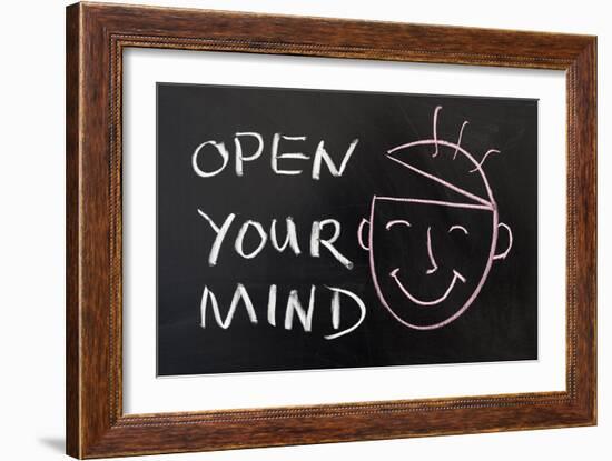 Open Your Mind-Raywoo-Framed Art Print