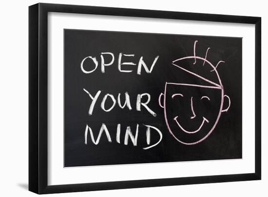 Open Your Mind-Raywoo-Framed Art Print