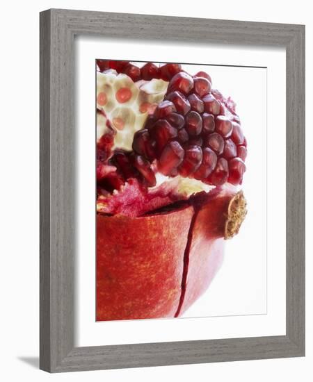 Opened Pomegranate, Close-Up-Dieter Heinemann-Framed Photographic Print