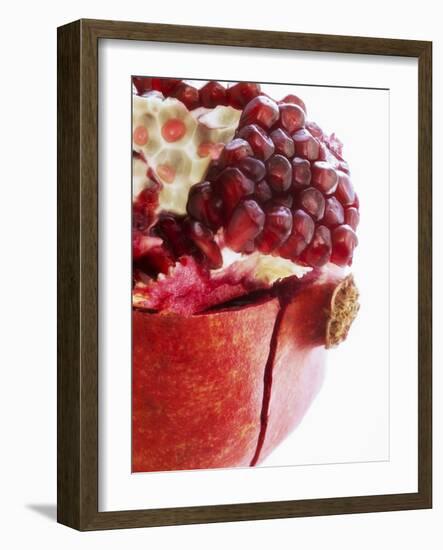 Opened Pomegranate, Close-Up-Dieter Heinemann-Framed Photographic Print