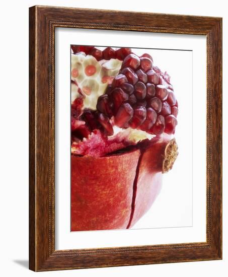 Opened Pomegranate, Close-Up-Dieter Heinemann-Framed Photographic Print