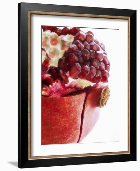 Opened Pomegranate, Close-Up-Dieter Heinemann-Framed Photographic Print