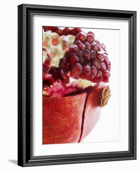 Opened Pomegranate, Close-Up-Dieter Heinemann-Framed Photographic Print