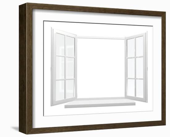 Opened Window-frenta-Framed Art Print