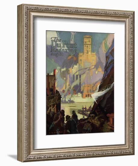 Opening a New Mine in Illinois, Front Cover of the 'Dupont Magazine', August 1924-G. C. Pearce-Framed Giclee Print