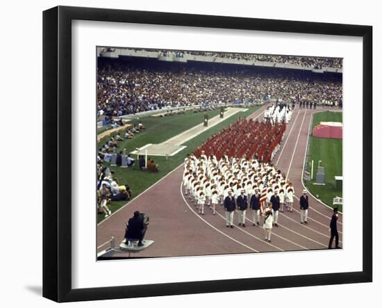 Opening Ceremonies Taking Place at the 19th Summer Olympics-null-Framed Photographic Print