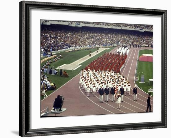 Opening Ceremonies Taking Place at the 19th Summer Olympics-null-Framed Photographic Print