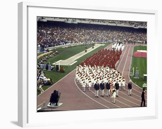 Opening Ceremonies Taking Place at the 19th Summer Olympics-null-Framed Photographic Print