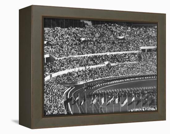 Opening Ceremony of Us Team at Olympics-null-Framed Premier Image Canvas