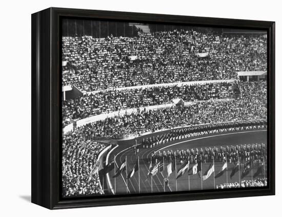 Opening Ceremony of Us Team at Olympics-null-Framed Premier Image Canvas