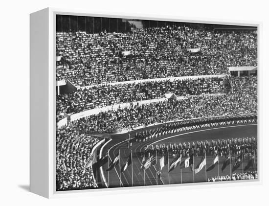 Opening Ceremony of Us Team at Olympics-null-Framed Premier Image Canvas