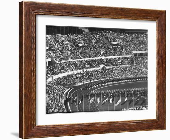 Opening Ceremony of Us Team at Olympics-null-Framed Photographic Print