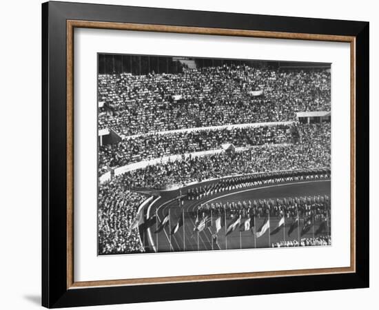 Opening Ceremony of Us Team at Olympics-null-Framed Photographic Print