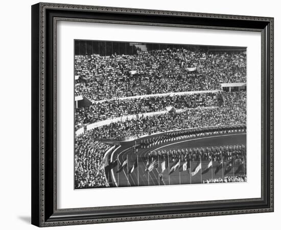 Opening Ceremony of Us Team at Olympics-null-Framed Photographic Print