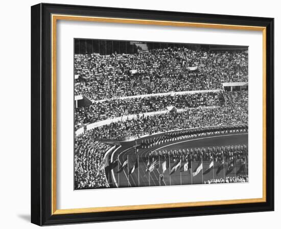 Opening Ceremony of Us Team at Olympics-null-Framed Photographic Print