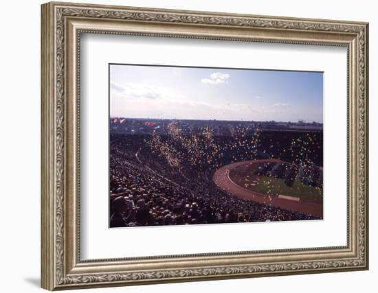 Opening Ceremony View of the Track and Field Stadium of the 1964 Tokyo Summer Olympics, Japan-Art Rickerby-Framed Photographic Print