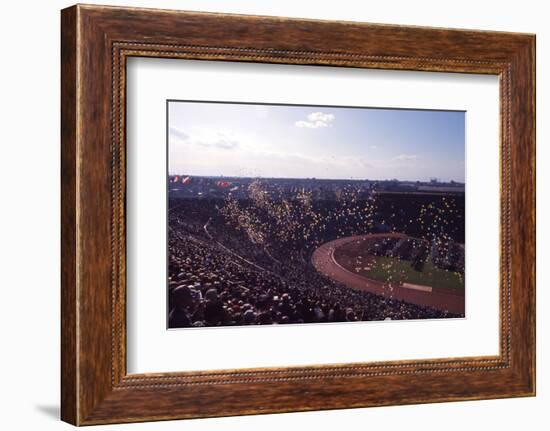 Opening Ceremony View of the Track and Field Stadium of the 1964 Tokyo Summer Olympics, Japan-Art Rickerby-Framed Photographic Print