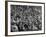 Opening Day of Baseball, Crowd Watching as Ball Flies Overhead-Francis Miller-Framed Photographic Print