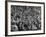 Opening Day of Baseball, Crowd Watching as Ball Flies Overhead-Francis Miller-Framed Photographic Print