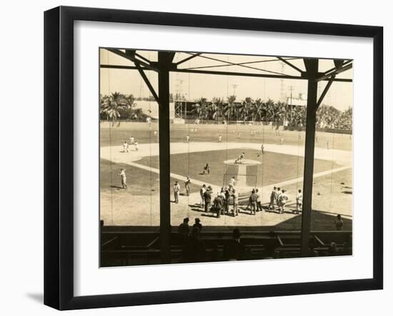 Opening Day of Spring Training for the New York Giants at Miami Field, 1946-null-Framed Photographic Print