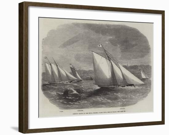 Opening Match of the Royal Victoria Yacht Club, Isle of Wight-Edwin Weedon-Framed Giclee Print