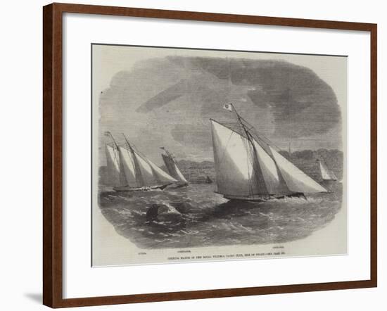 Opening Match of the Royal Victoria Yacht Club, Isle of Wight-Edwin Weedon-Framed Giclee Print