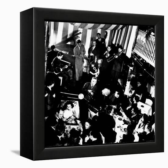 Opening Night at Eddie Condon's Nightclub-Gjon Mili-Framed Premier Image Canvas