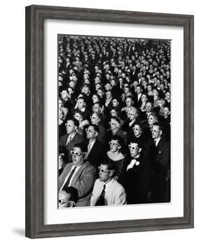 Opening Night Screening of First Color 3-D Movie "Bwana Devil," Paramount Theater, Hollywood, CA-J. R. Eyerman-Framed Photographic Print