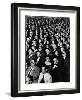Opening Night Screening of First Color 3-D Movie "Bwana Devil," Paramount Theater, Hollywood, CA-J. R. Eyerman-Framed Photographic Print