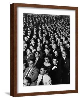Opening Night Screening of First Color 3-D Movie "Bwana Devil," Paramount Theater, Hollywood, CA-J. R. Eyerman-Framed Photographic Print