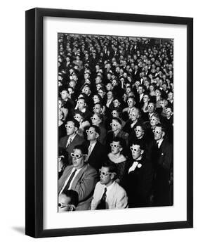 Opening Night Screening of First Color 3-D Movie "Bwana Devil," Paramount Theater, Hollywood, CA-J. R. Eyerman-Framed Photographic Print