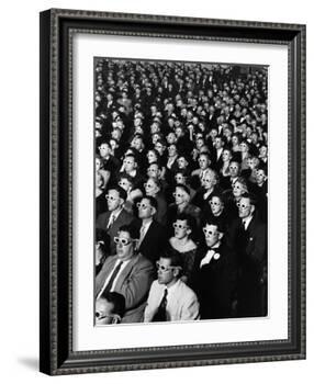 Opening Night Screening of First Color 3-D Movie "Bwana Devil," Paramount Theater, Hollywood, CA-J. R. Eyerman-Framed Photographic Print