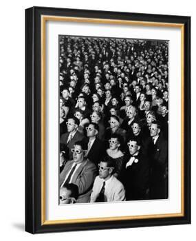 Opening Night Screening of First Color 3-D Movie "Bwana Devil," Paramount Theater, Hollywood, CA-J. R. Eyerman-Framed Photographic Print