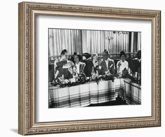 Opening of a Restaurant by Popular French Singers, Paris, September 1941-null-Framed Giclee Print