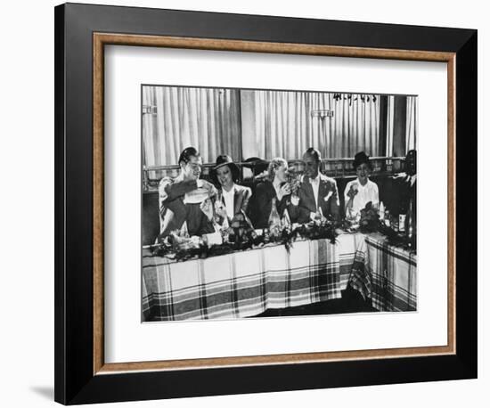 Opening of a Restaurant by Popular French Singers, Paris, September 1941-null-Framed Giclee Print