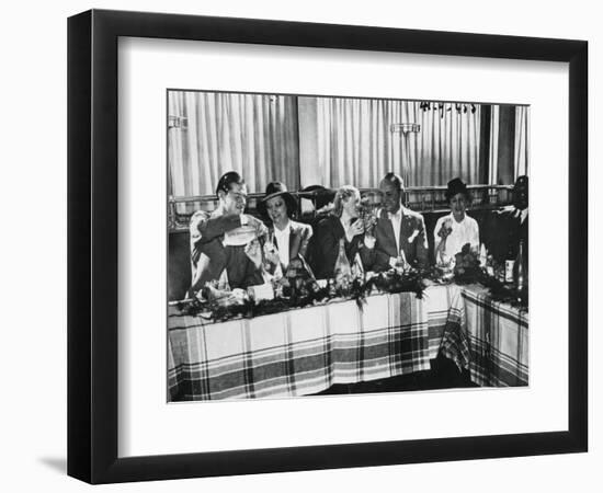 Opening of a Restaurant by Popular French Singers, Paris, September 1941-null-Framed Giclee Print