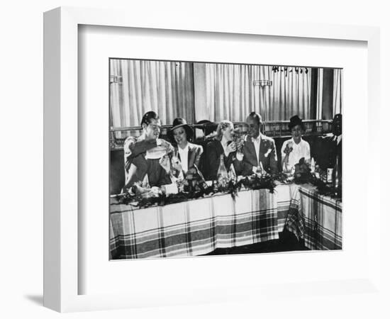 Opening of a Restaurant by Popular French Singers, Paris, September 1941-null-Framed Giclee Print