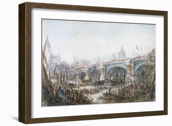 Opening of Blackfriars Bridge, London, 1869-George Chambers-Framed Giclee Print