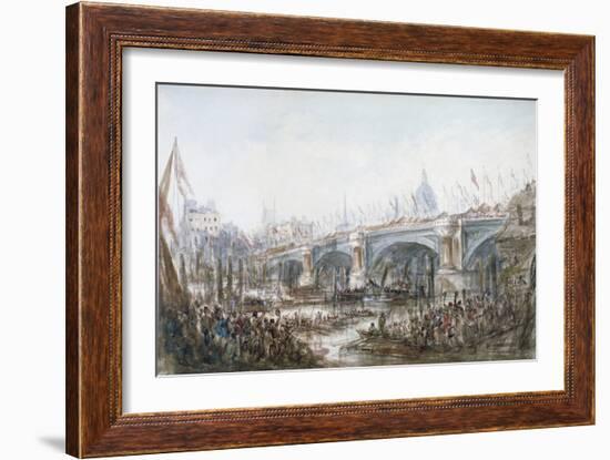 Opening of Blackfriars Bridge, London, 1869-George Chambers-Framed Giclee Print