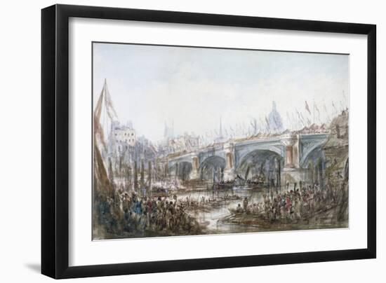 Opening of Blackfriars Bridge, London, 1869-George Chambers-Framed Giclee Print