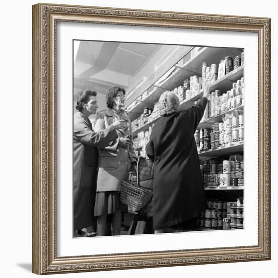 Opening of Broughs Supermarket, Thurnscoe, South Yorkshire, 1963-Michael Walters-Framed Photographic Print