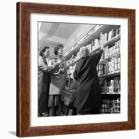 Opening of Broughs Supermarket, Thurnscoe, South Yorkshire, 1963-Michael Walters-Framed Photographic Print