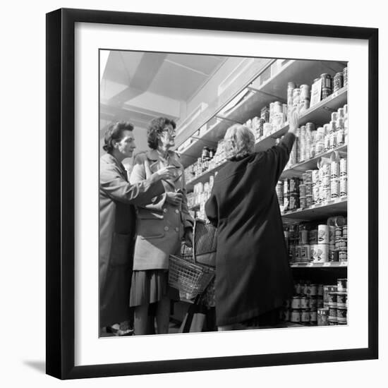 Opening of Broughs Supermarket, Thurnscoe, South Yorkshire, 1963-Michael Walters-Framed Photographic Print