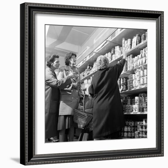 Opening of Broughs Supermarket, Thurnscoe, South Yorkshire, 1963-Michael Walters-Framed Photographic Print