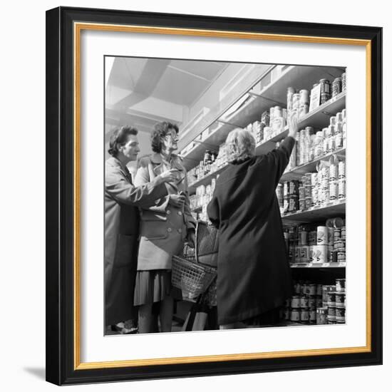 Opening of Broughs Supermarket, Thurnscoe, South Yorkshire, 1963-Michael Walters-Framed Photographic Print