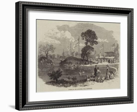 Opening of the Alexandra Park, Manchester-null-Framed Giclee Print