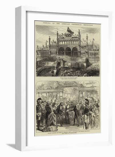 Opening of the American Centennial Exhibition-null-Framed Giclee Print