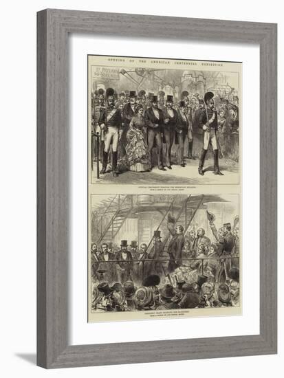 Opening of the American Centennial Exhibition-null-Framed Giclee Print