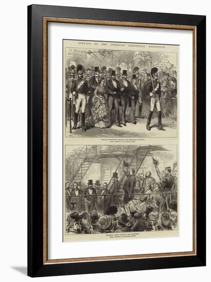 Opening of the American Centennial Exhibition-null-Framed Giclee Print